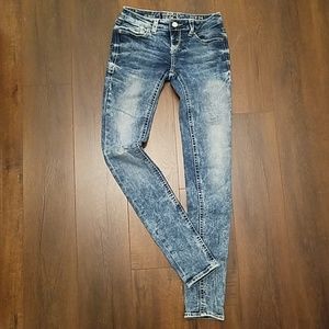 Buckle Black skinny Jeans